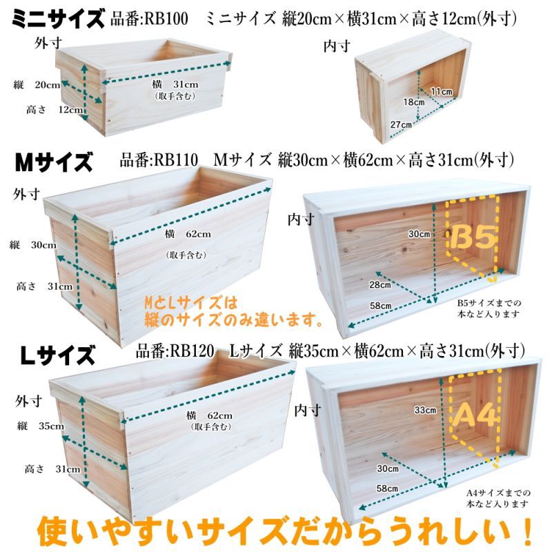 りんご箱】りんご木箱でシンプルに見せる収納 杉 新品 什器 収納BOX