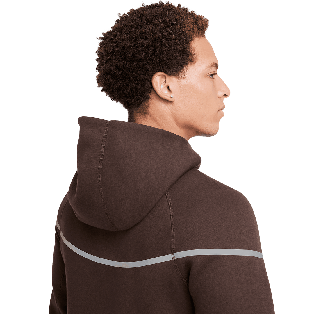 Nike Tech Fleece Track Jacket - 'Baroque Brown/Bemis Silver