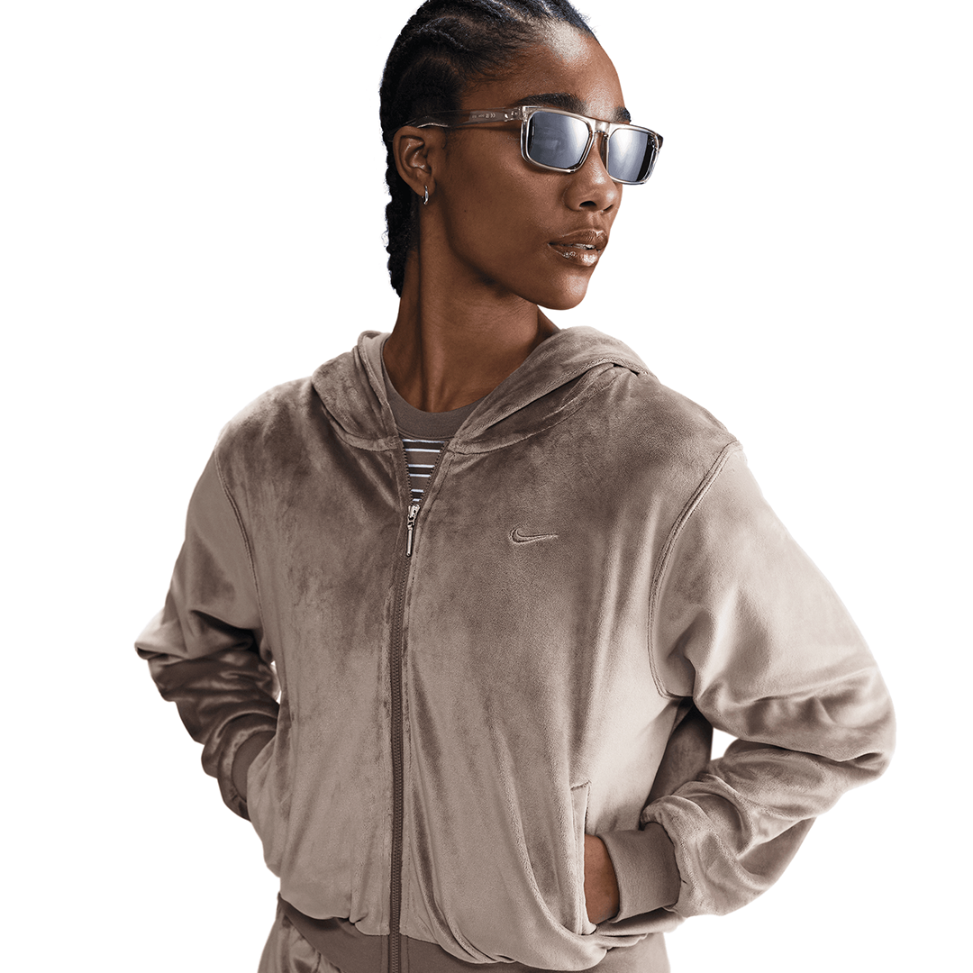 WMNS Nike Zip Hoodie - 'Mink Brown/Mink Brown' - Kicks Lounge