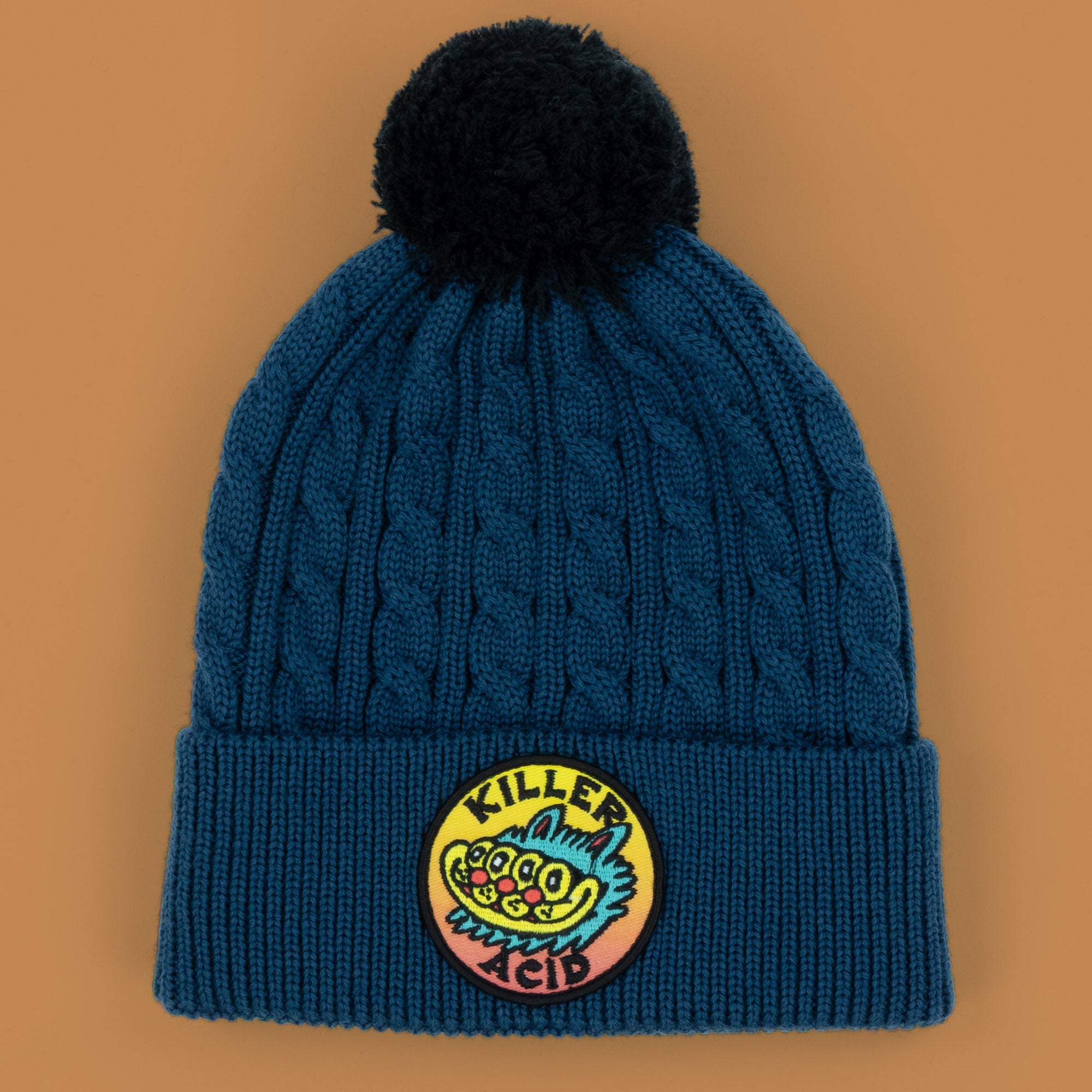 4 Eyed Cat Pom Wool Beanie – Killer Acid
