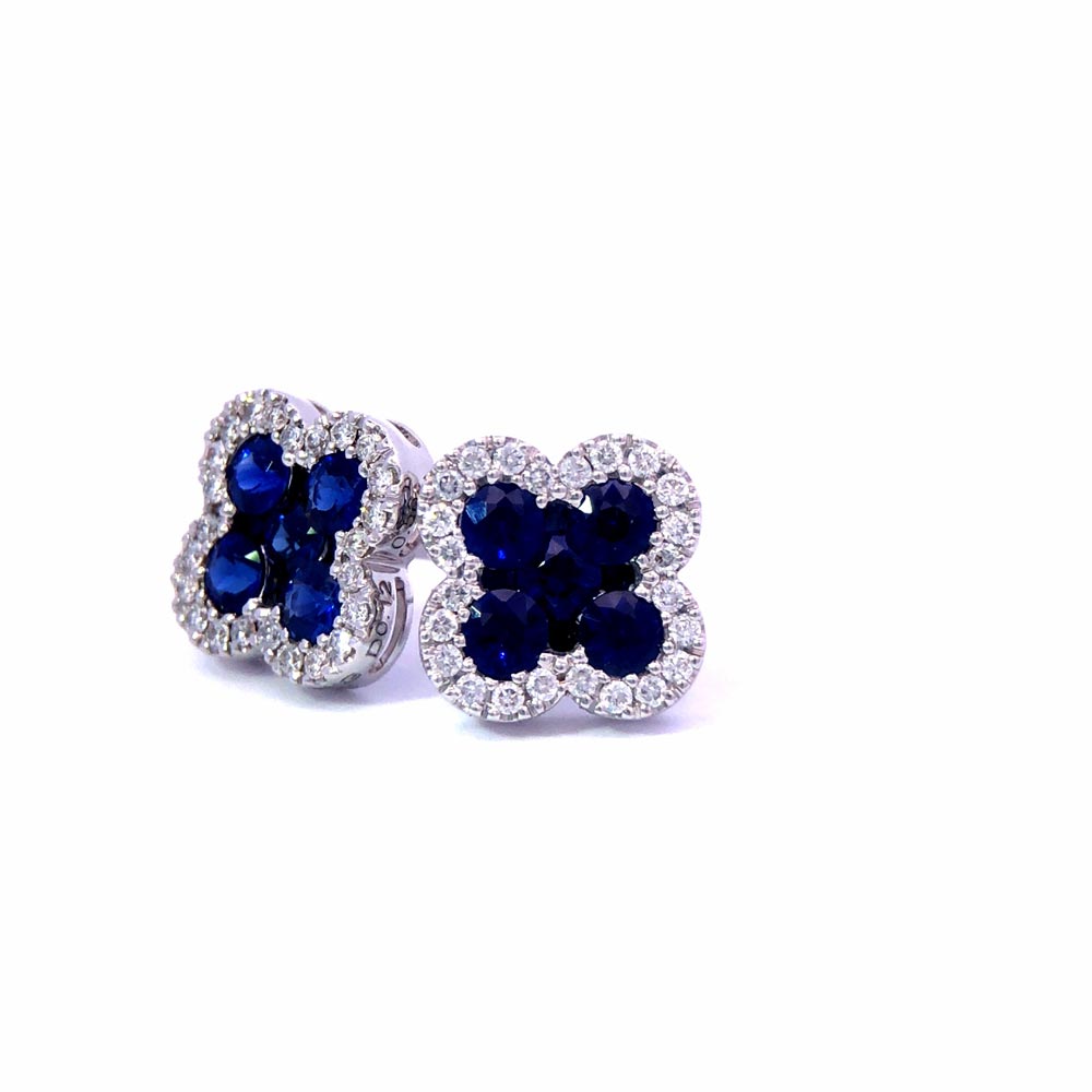 SOLD OUT】K18WG サファイア ダイヤモンド ピアス | | KITAGAWA | 静岡