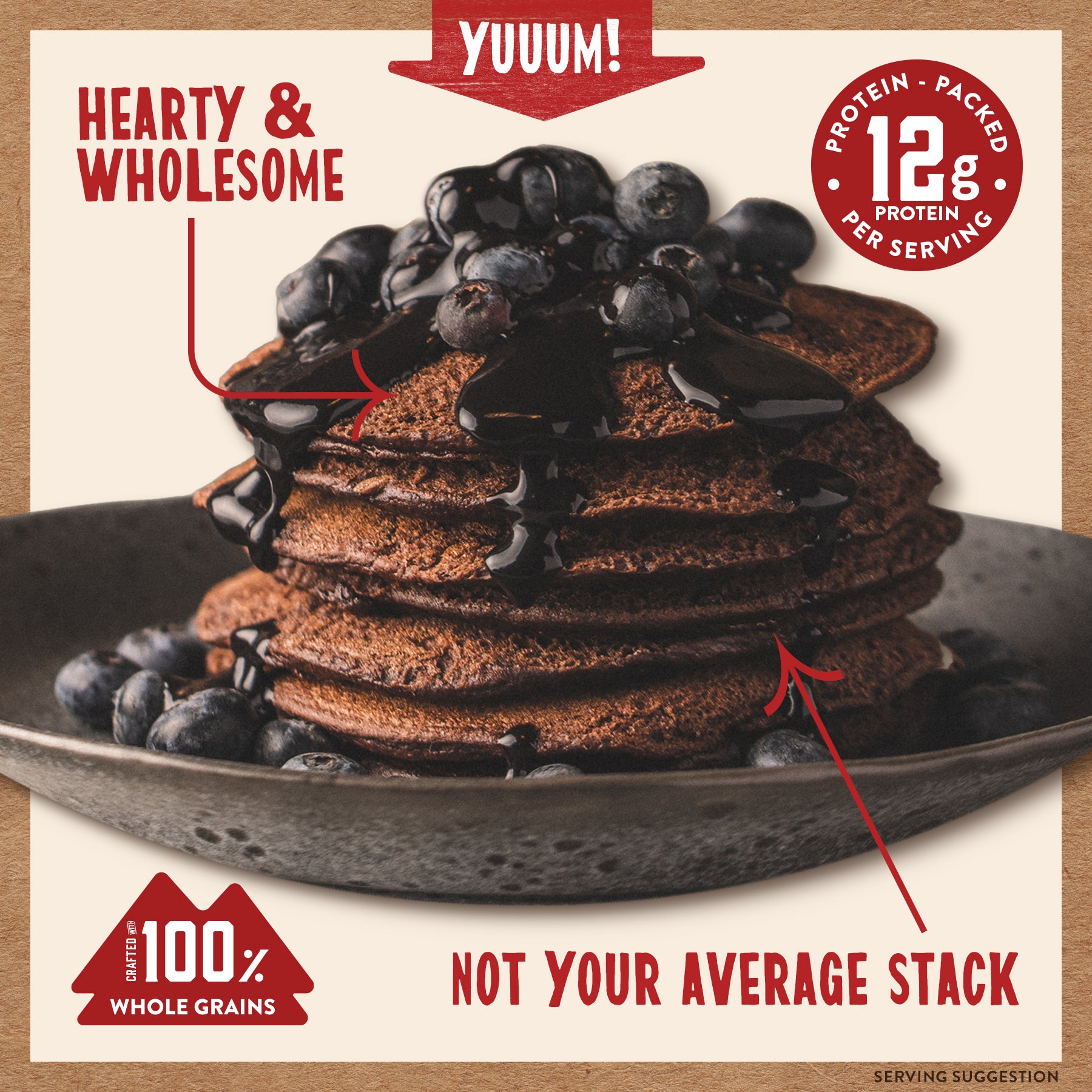 Dark Chocolate Power Cakes Flapjack & Waffle Mix | Kodiak®