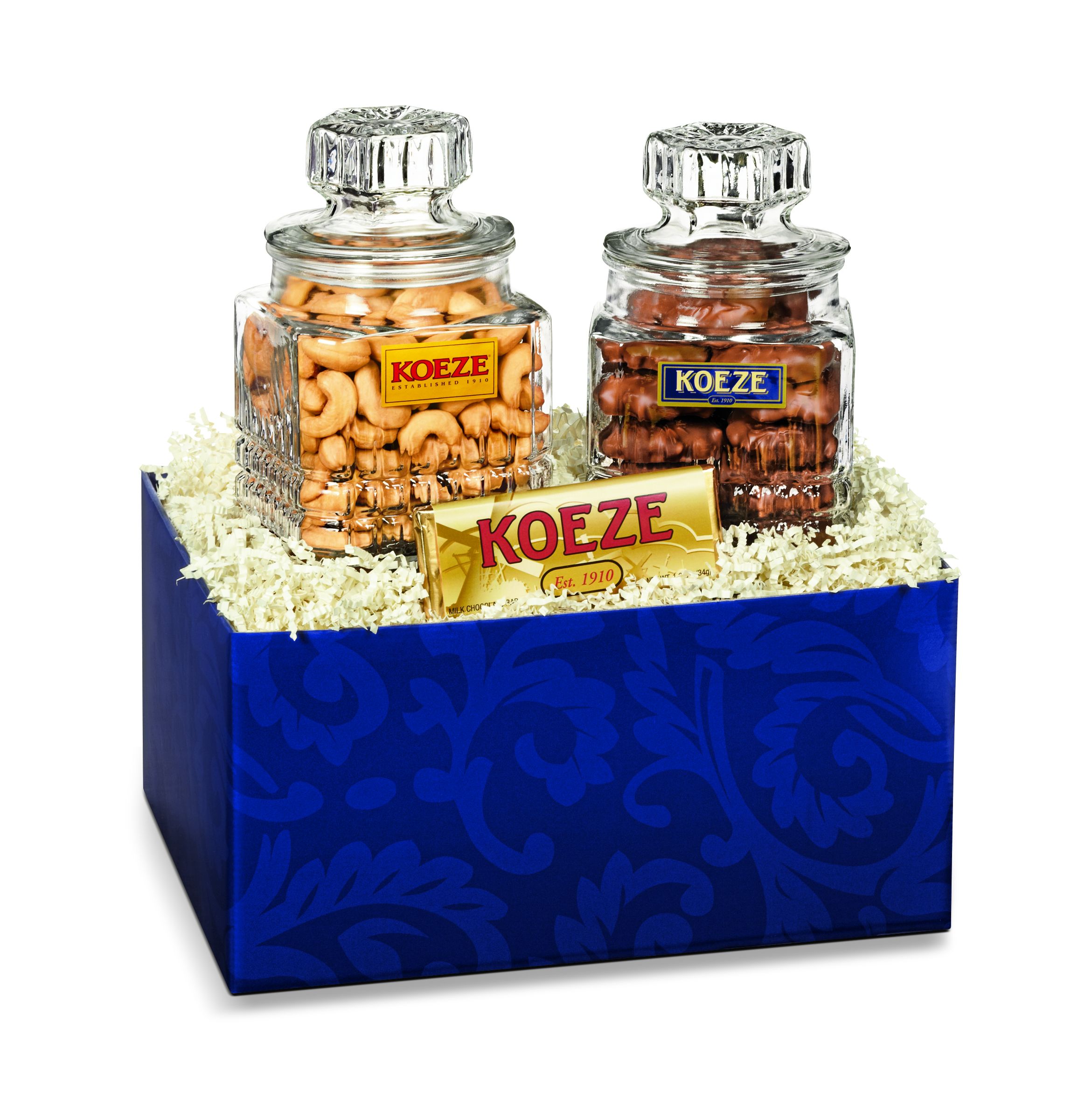 Jumbo Cashew and Pecan Cluster Double Decanter| Koeze Direct