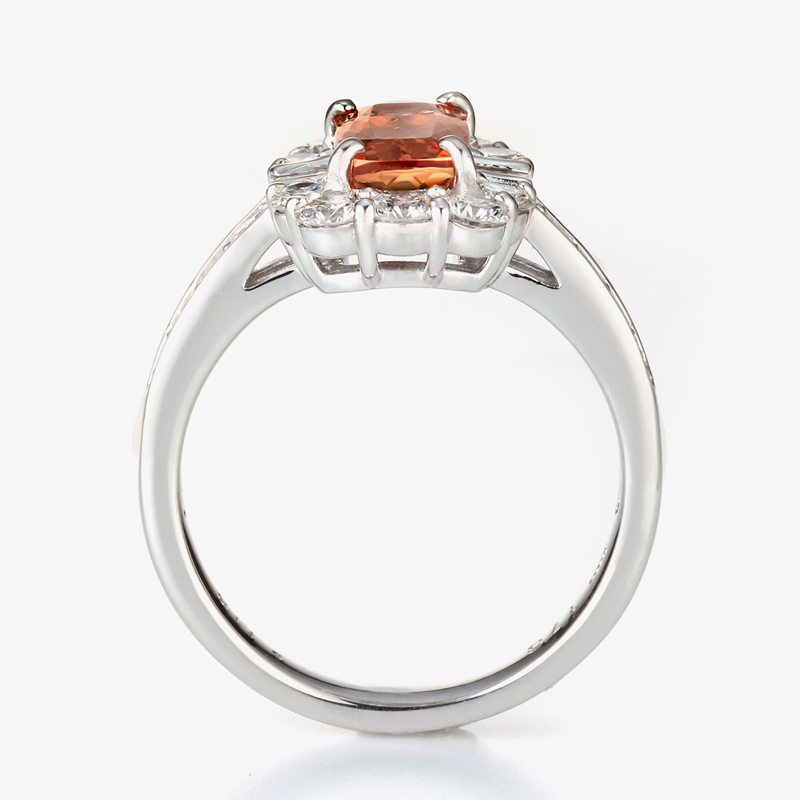 プラチナ インペリアルトパーズ ダイヤモンド リング （IT 1.70ct D