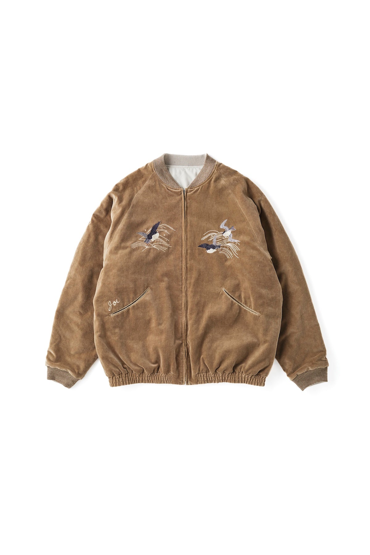 242OJ-JK15 - FADED VELVET SOUVENIR JACKET – OLD JOE BRAND KOREA