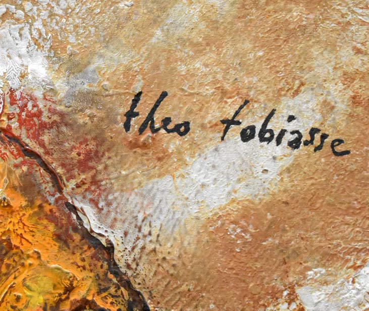 テオ トビアス（Theo TOBIASSE）「子供は大人の父」油絵・仏F20号 絵画
