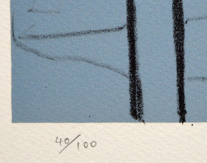 大沢昌助「水田のあたり」リトグラフ 絵画買取・販売の小竹美術