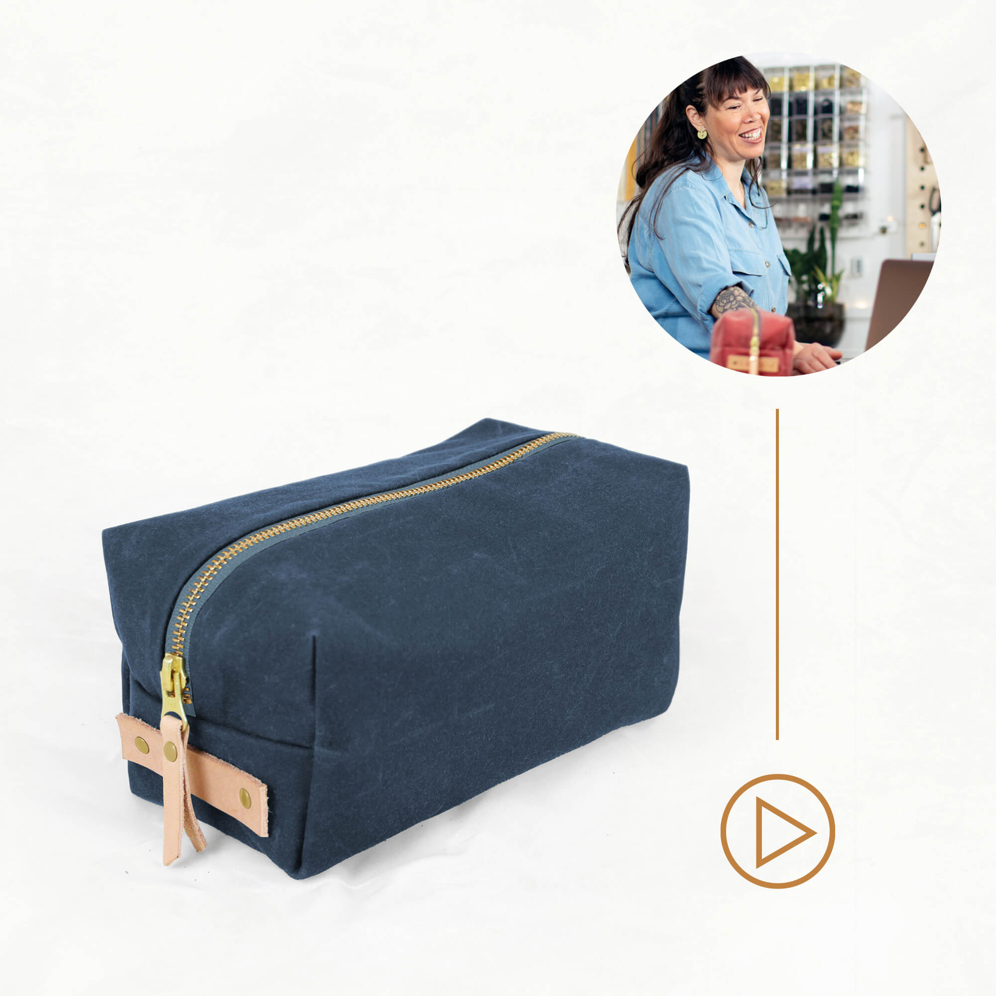 Woodland Dopp Kit - Online Video Class | Klum House Bag Making