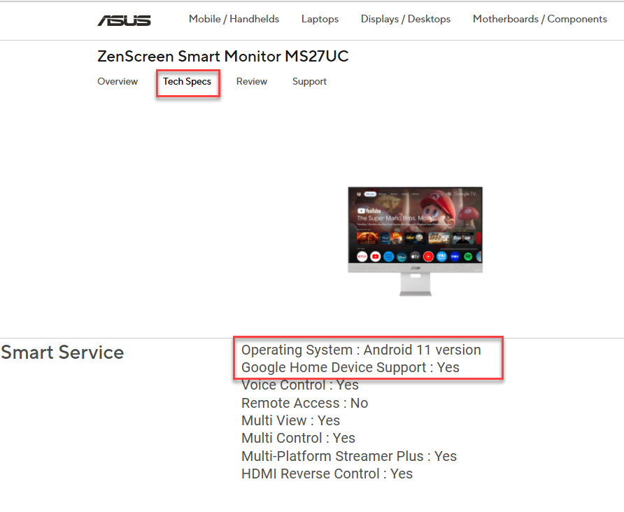 LCD Monitor] ASUS Monitors with Built-in Google Home: Setup and