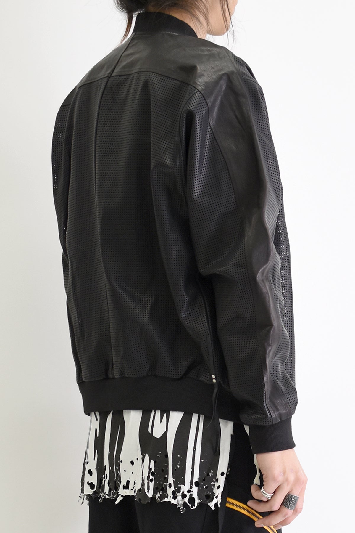 KMRii ケムリ 2019 S/S Mesh Leather MA-1 メッシュ レザー ドルマン