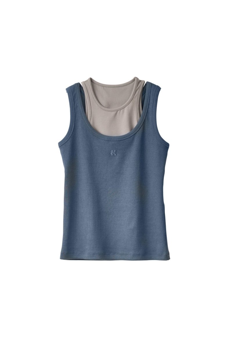 2piece layered logo tank top/3color | KNUTH MARF