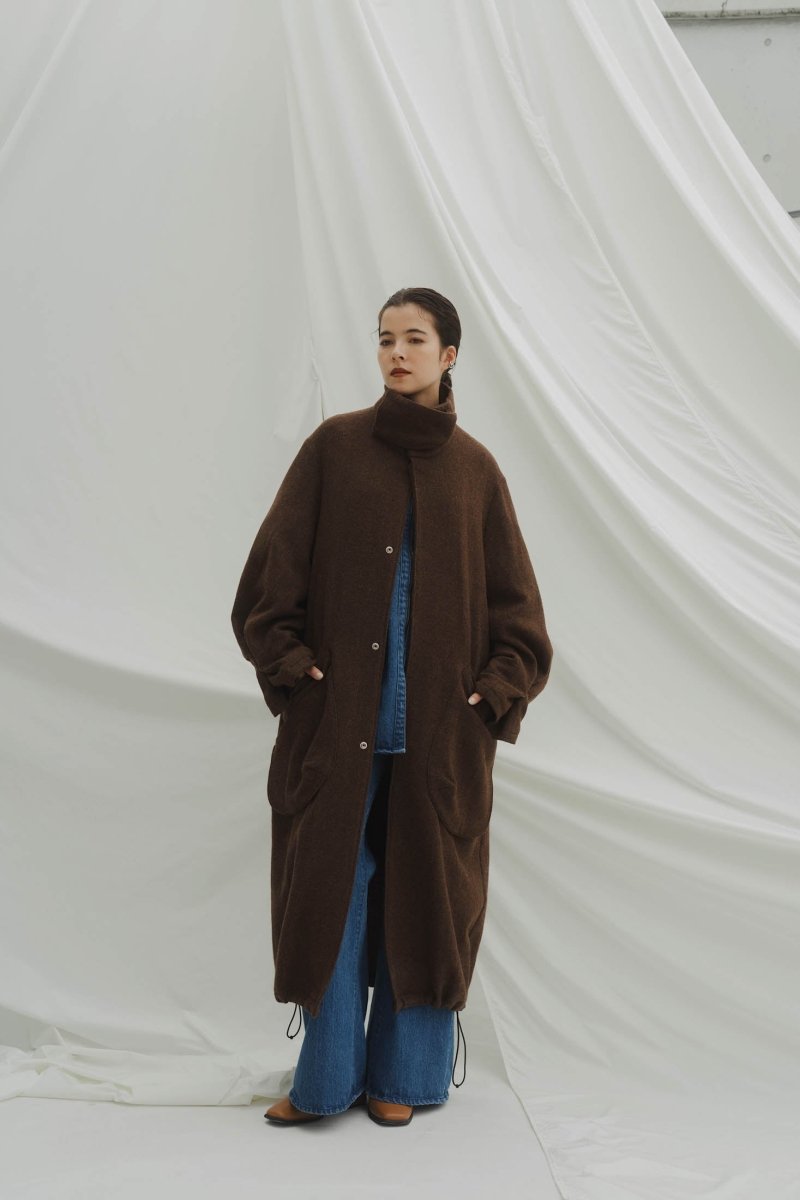 2way wool long coat(unisex)/brown | KNUTH MARF