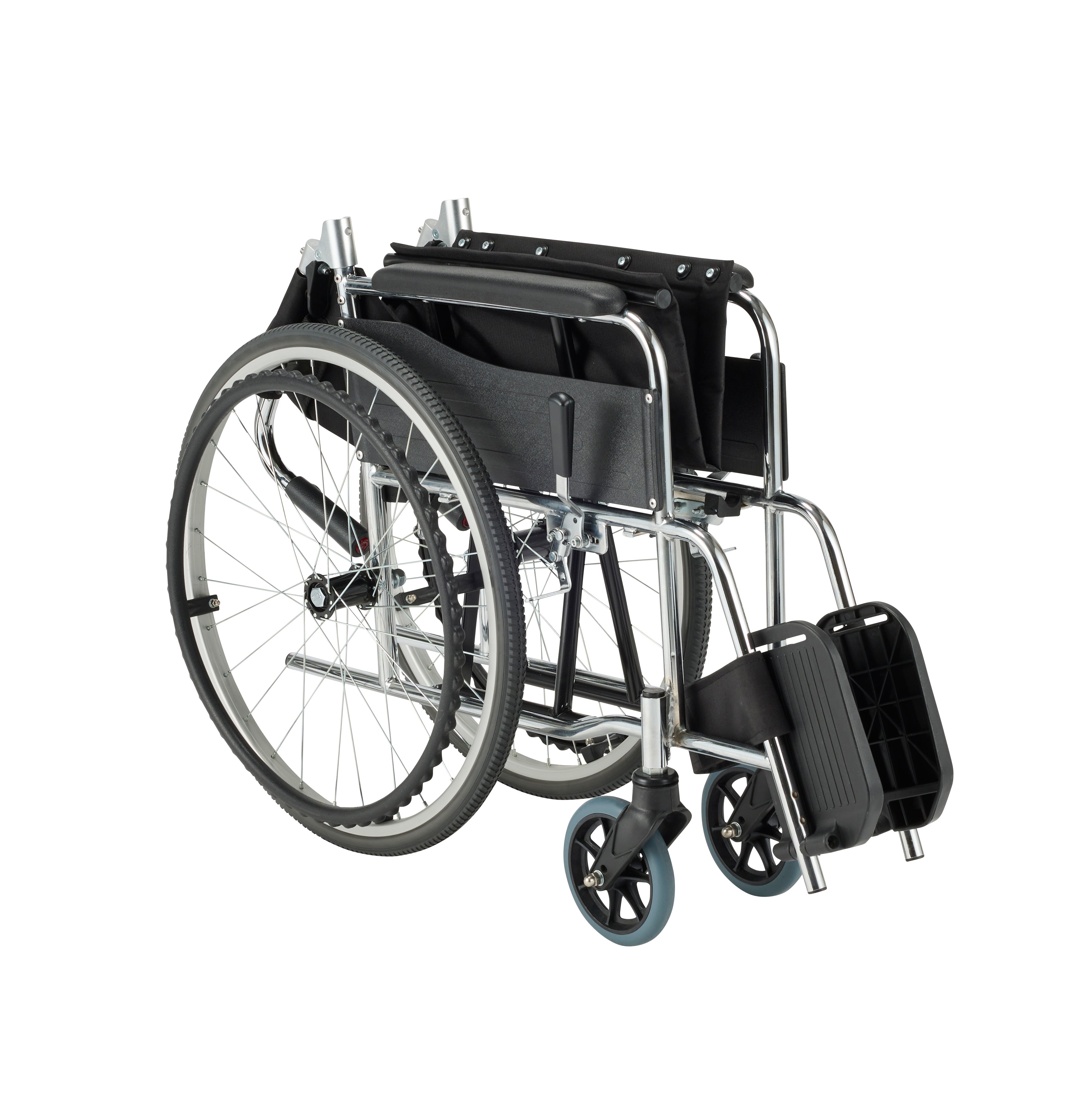 車いす 自走式車椅子 スチール製車いす(自走式・背折れタイプ) EX-11