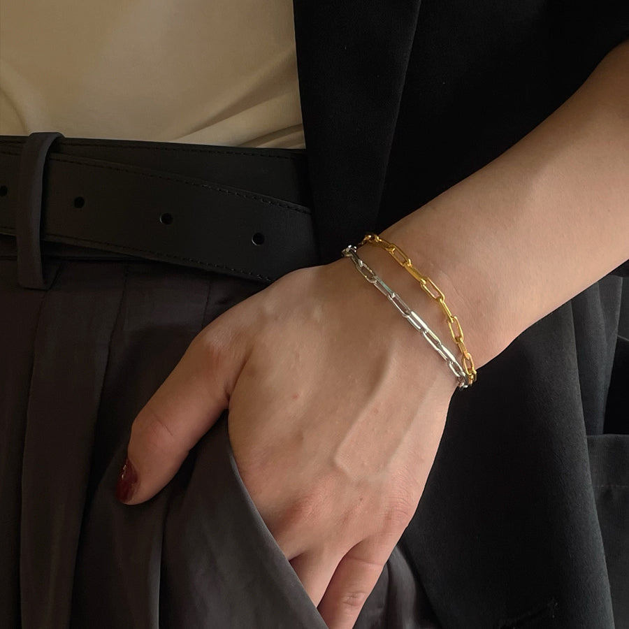 チェーンブレスレット L (Silver) | Lamie (ラミエ) Jewelry Accessory