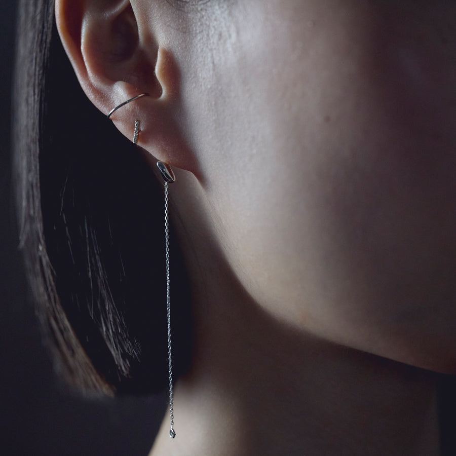 Komé EarCuff / Platinum | Lamie (ラミエ) Jewelry Accessory Brand