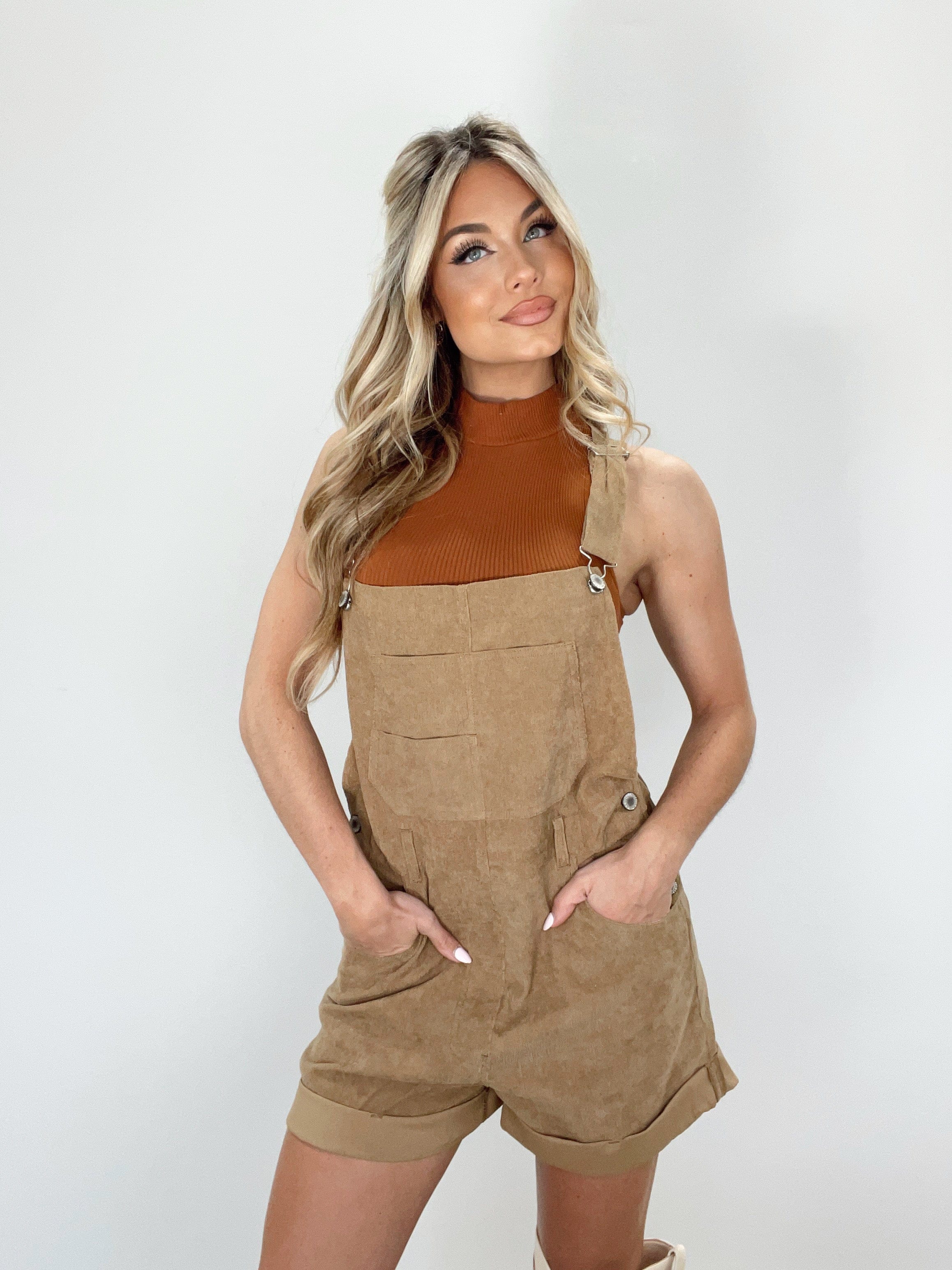 Corduroy Shortalls | Corduroy Overalls for Women | Lane 201