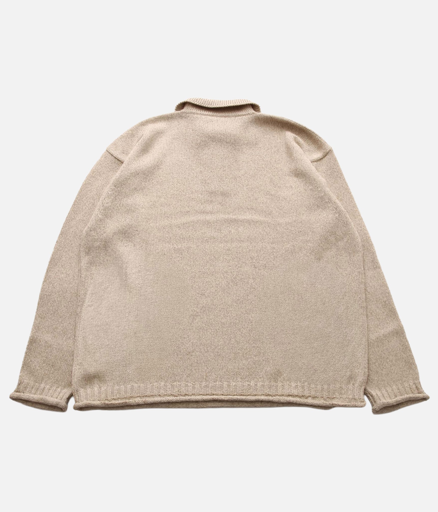 Olde H&Daughter / SILK COTTON HALF ZIP P/O (SAND) – LAFUNQUE