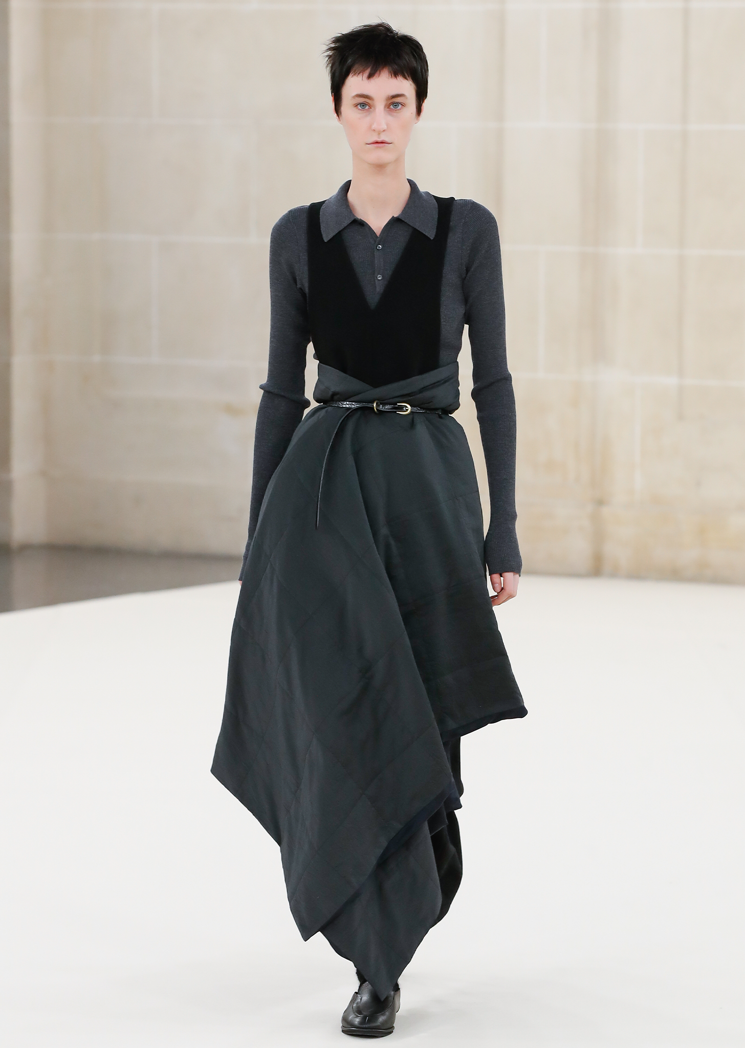 Tense Wool Double Cloth Dress – La Garçonne