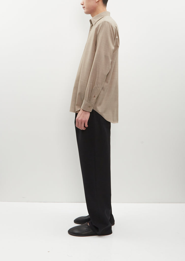 Super Fine Tropical Wool Shirt – La Garçonne