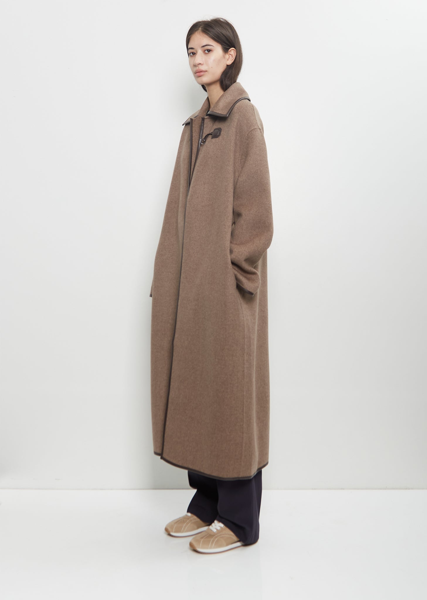 Wool Double Clasp Coat – La Garçonne