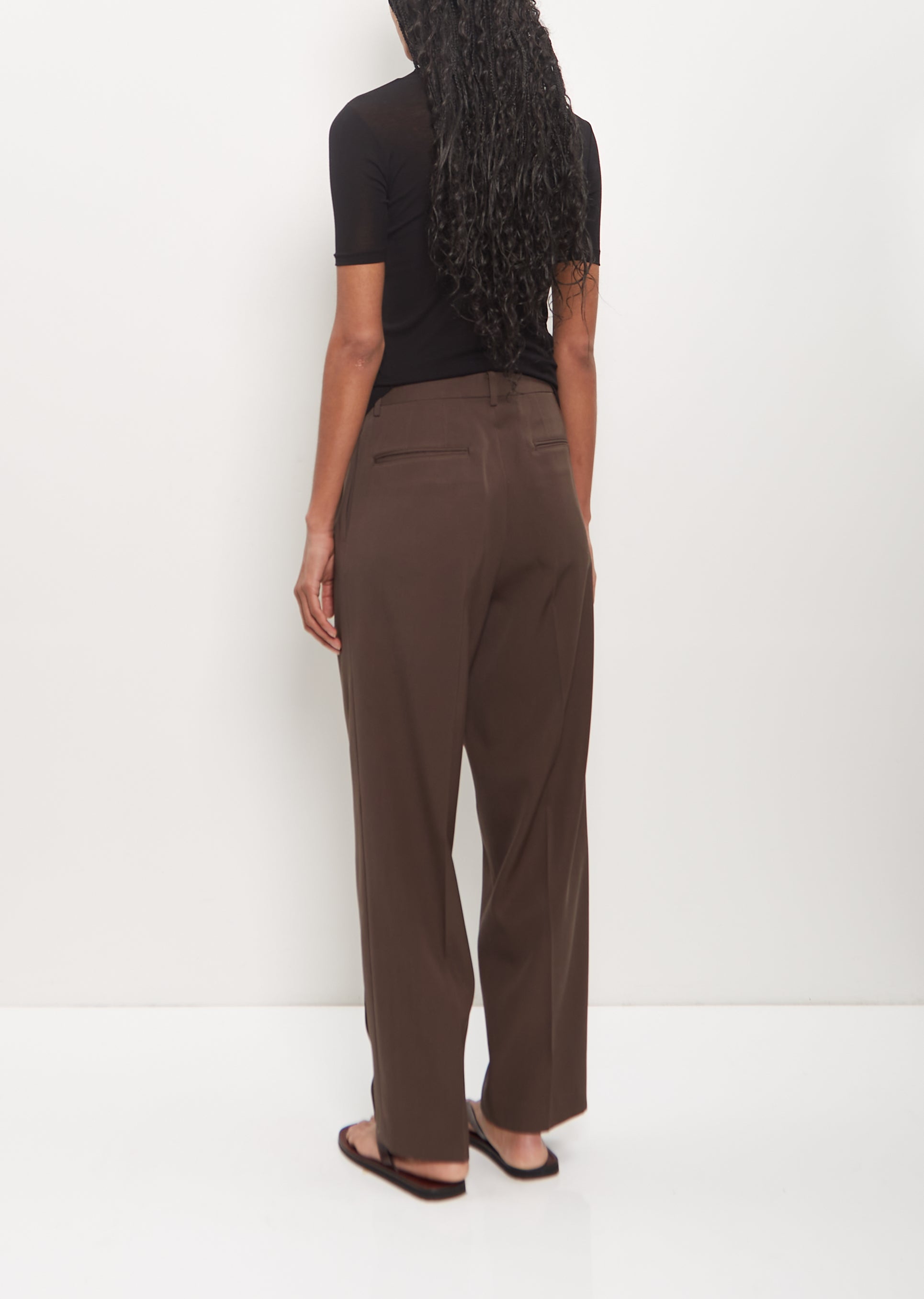 Light Wool Max Gabardine Slacks – La Garçonne