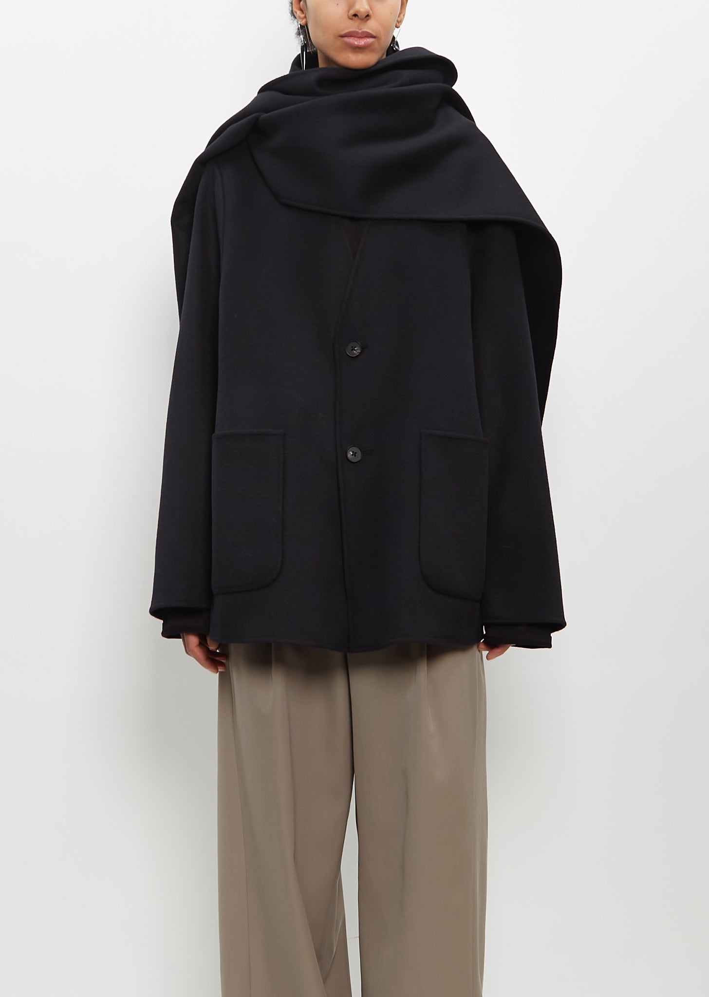 Wool Cashmere Beaver Stole Jacket – La Garçonne