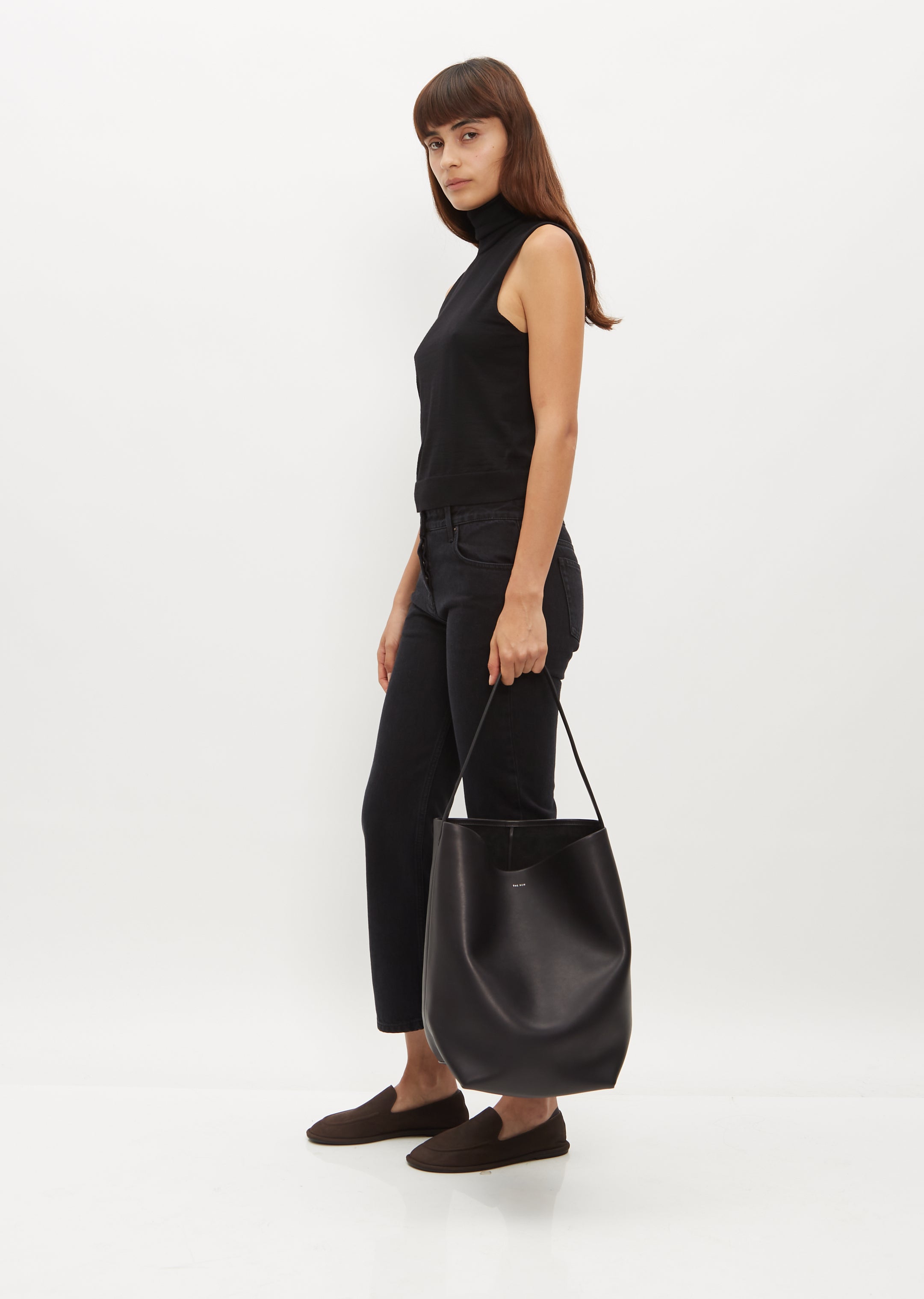 Large N/S Park Tote — Black – La Garçonne