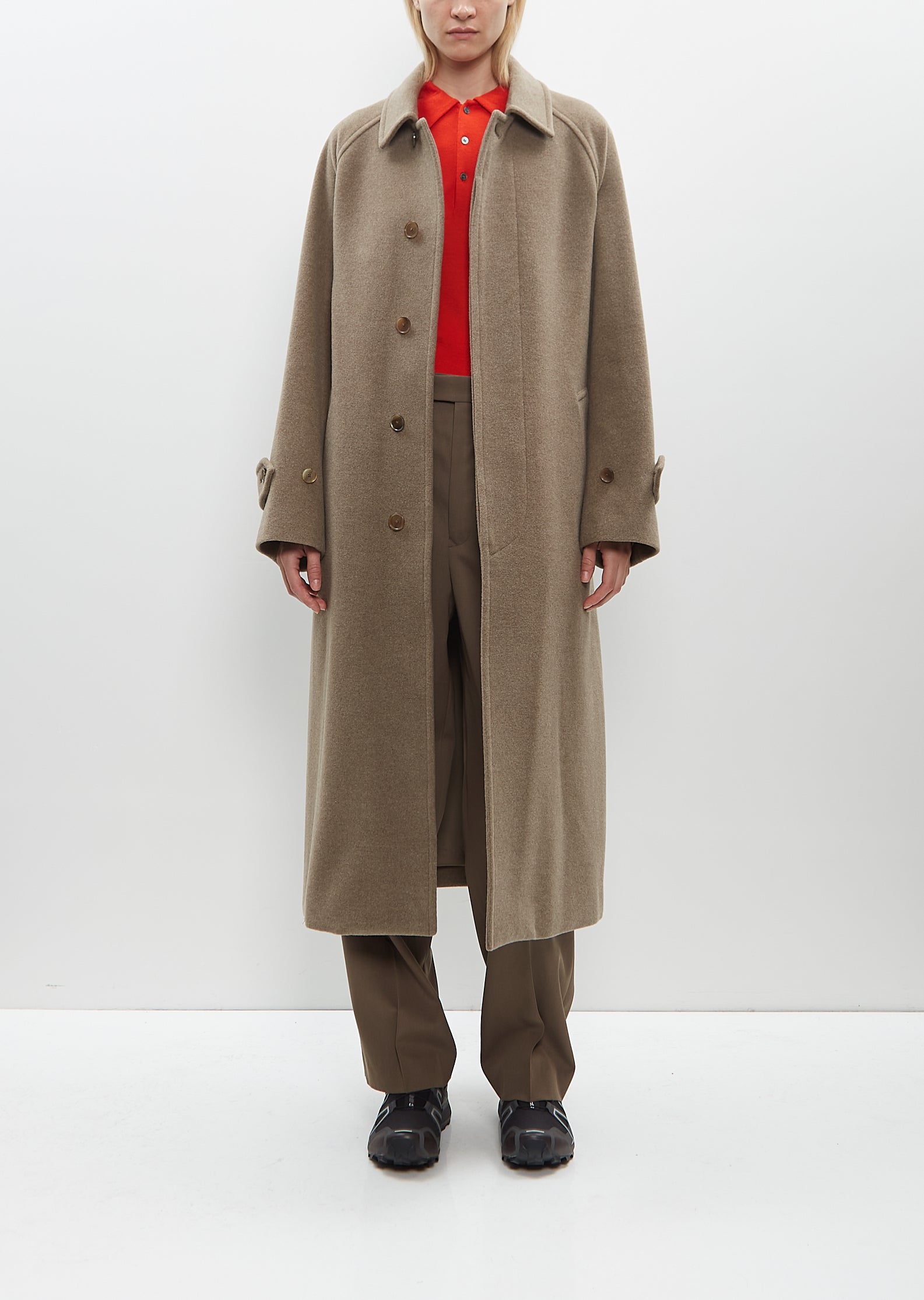 Super Fine Wool Mosser Soutien Collar Coat – La Garçonne