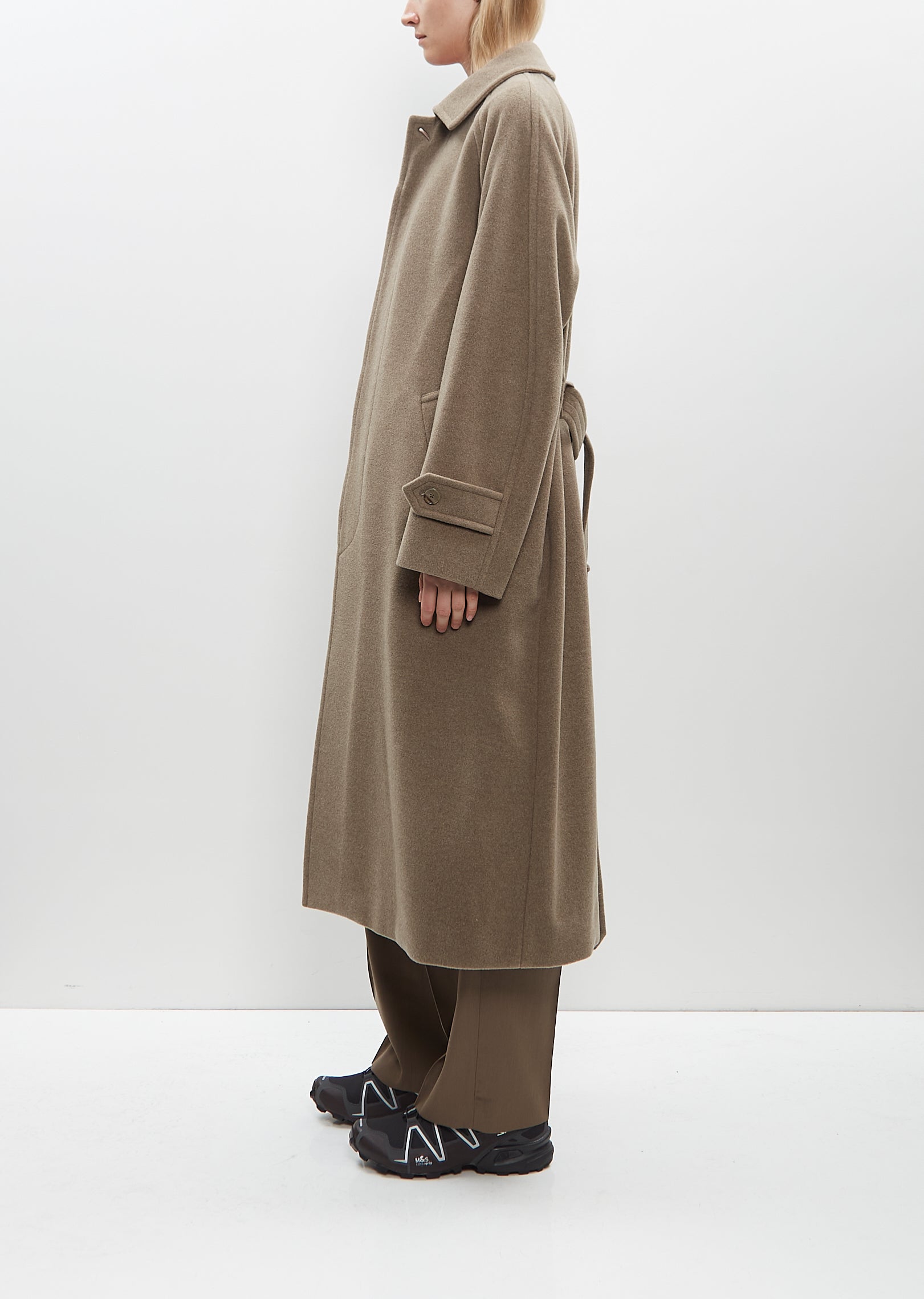 Super Fine Wool Mosser Soutien Collar Coat – La Garçonne