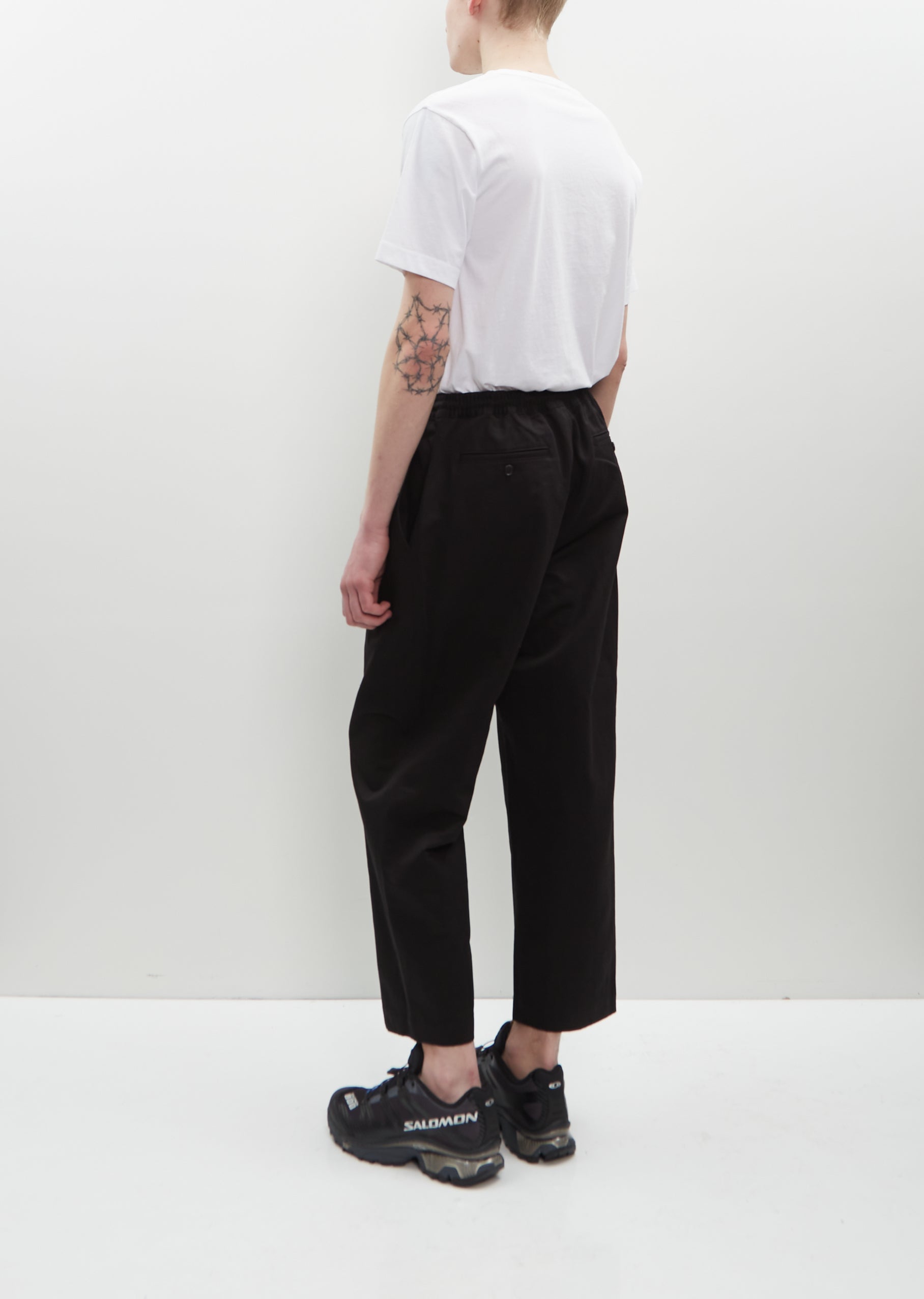 Cotton Linen Twill Pant — Black – La Garçonne