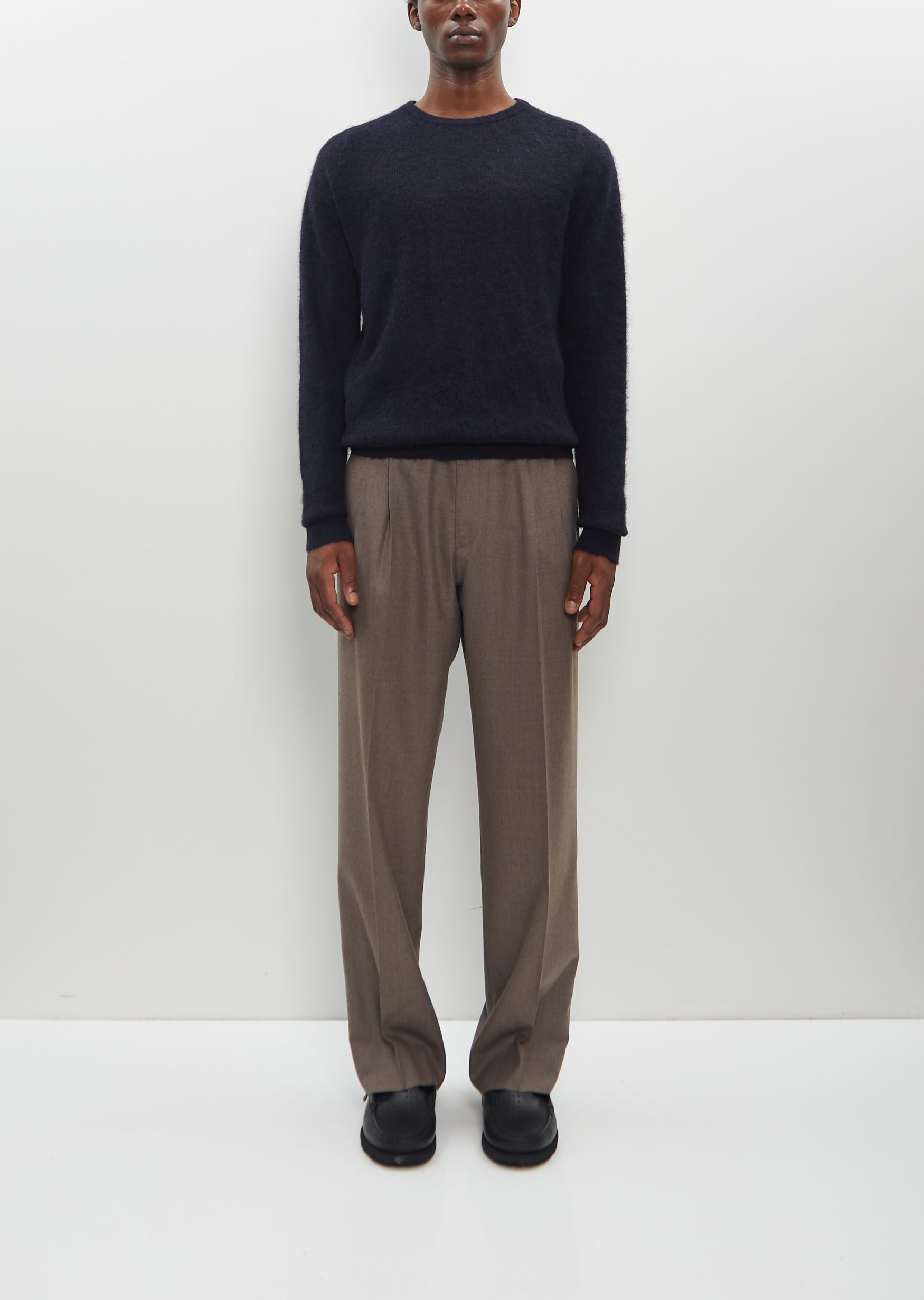 Super Light Wool Slacks — Top Brown – La Garçonne