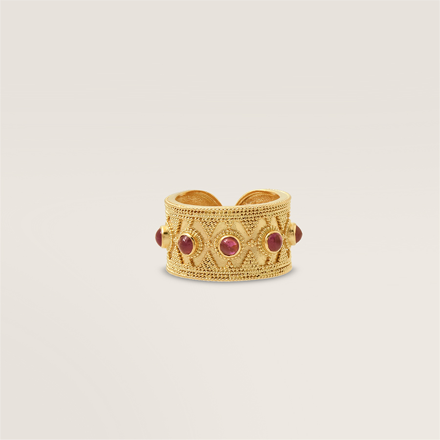 Theodora small cross in 18k gold and diamonds - LALAoUNIS®