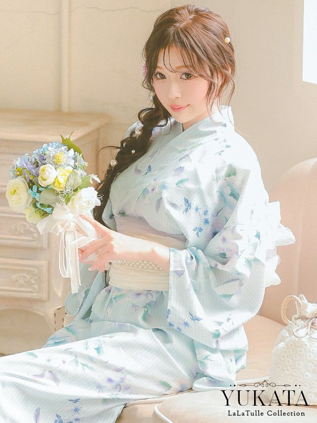 青系の浴衣｜LaLaTulle(ララチュール)[公式]