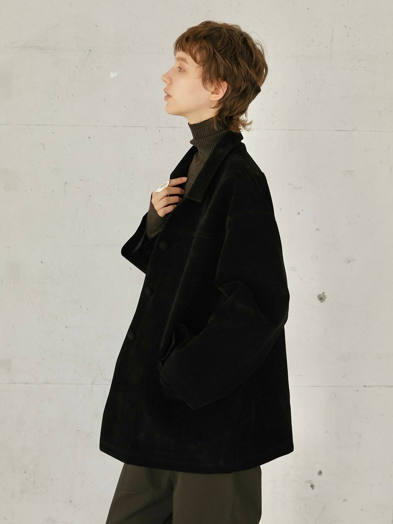 eco suede coverall – LA PEAU DE GEM