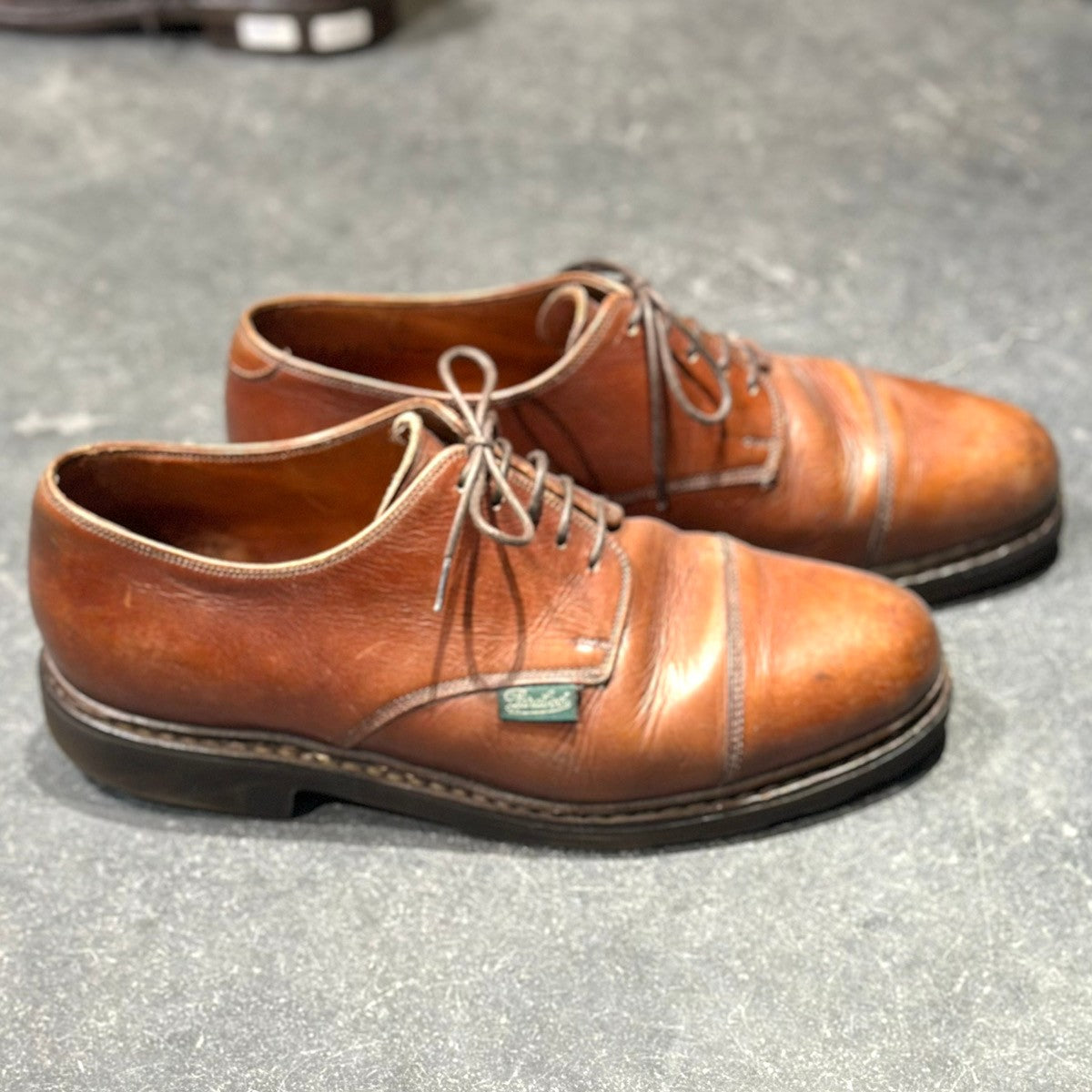 Paraboot】パラブーツ ストレートチップ 537 アゼイ カーフ ブラウン