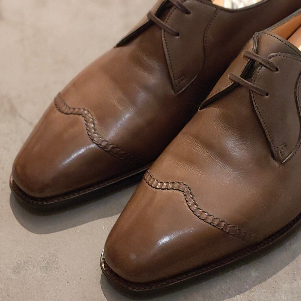 希少 使用数回 【JOHN LOBB】ジョンロブ 2002イヤーモデル ブラウン