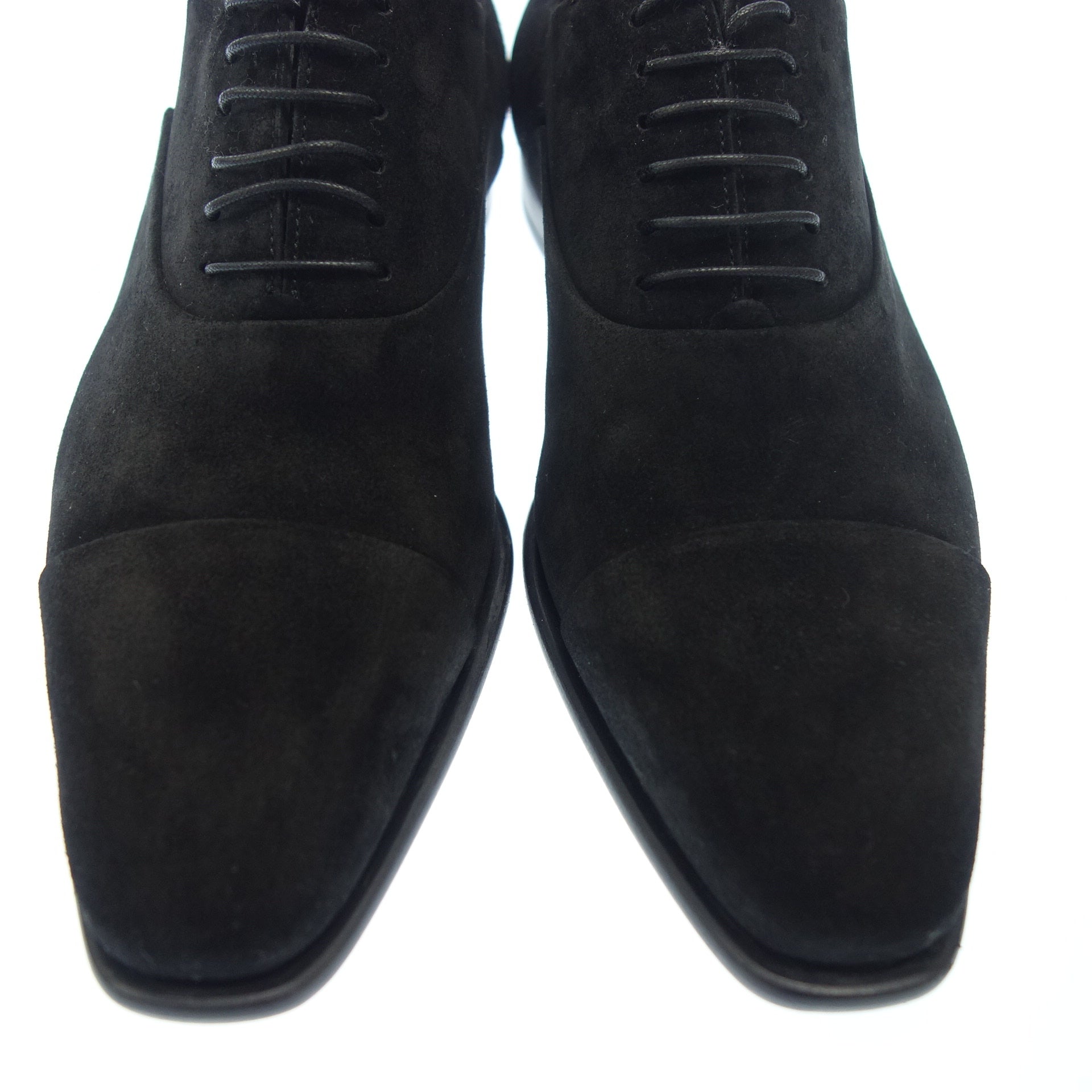 Santoni】サントーニ 6365 ストレートチップ スエード ブラック サイズ