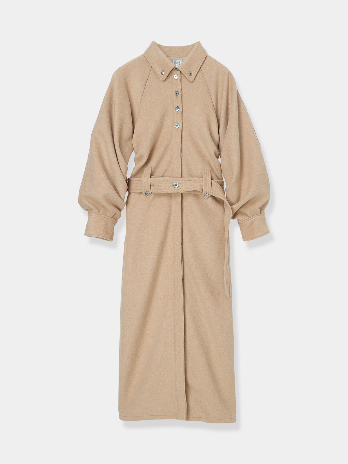 Belted Wool Shirt Dress – L'AUBE BLANC