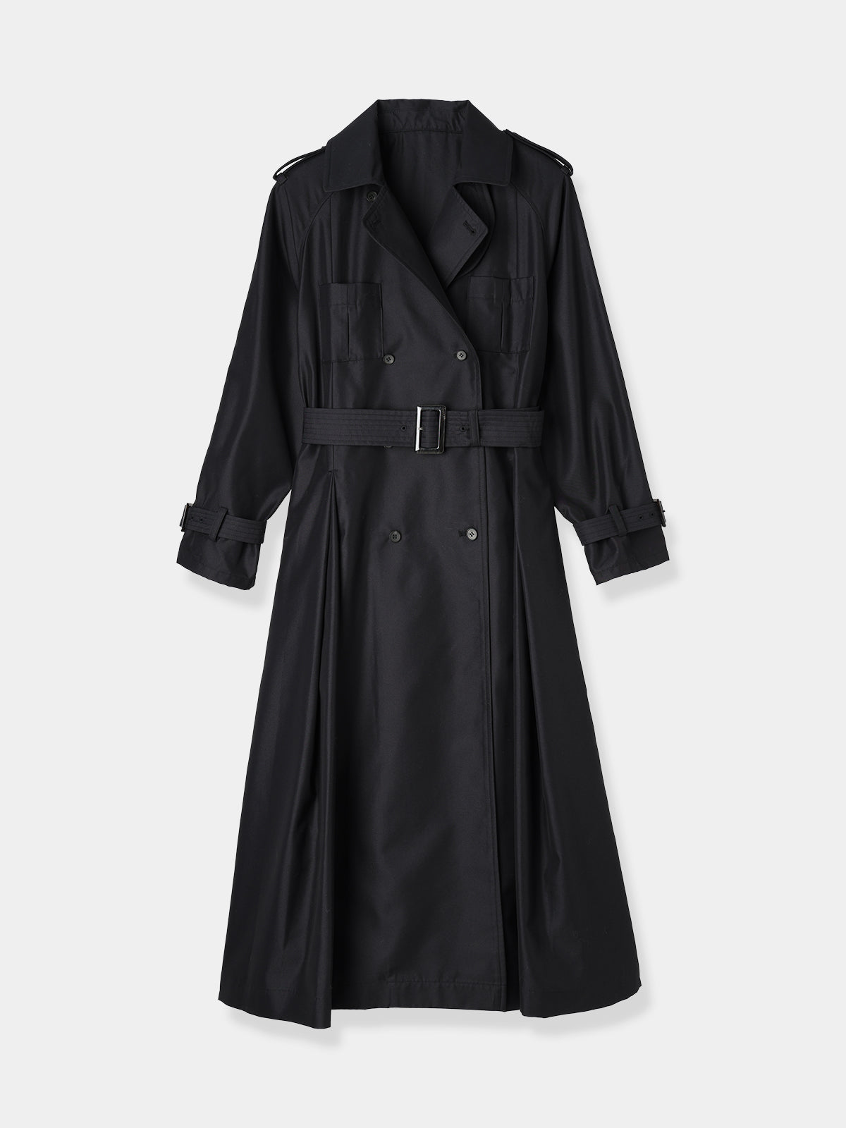 Belted Flare Trench coat – L'AUBE BLANC