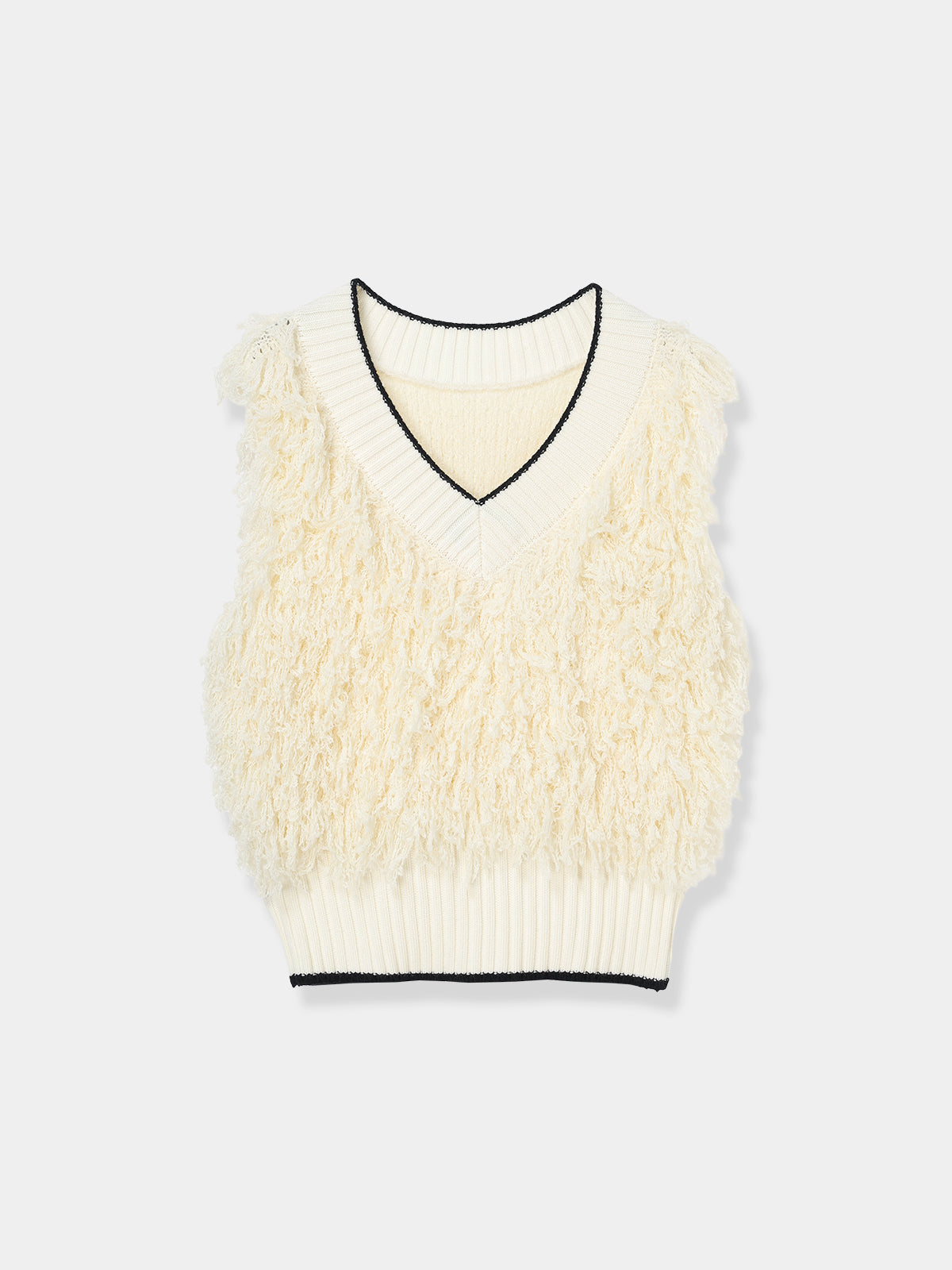 Fringe Knit Vest – L'AUBE BLANC
