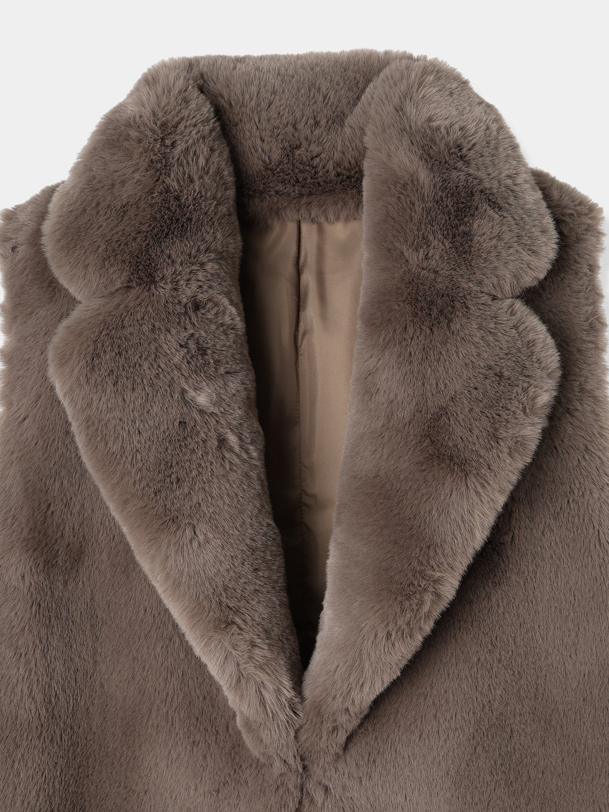 Tailored collar Fur vest – L'AUBE BLANC