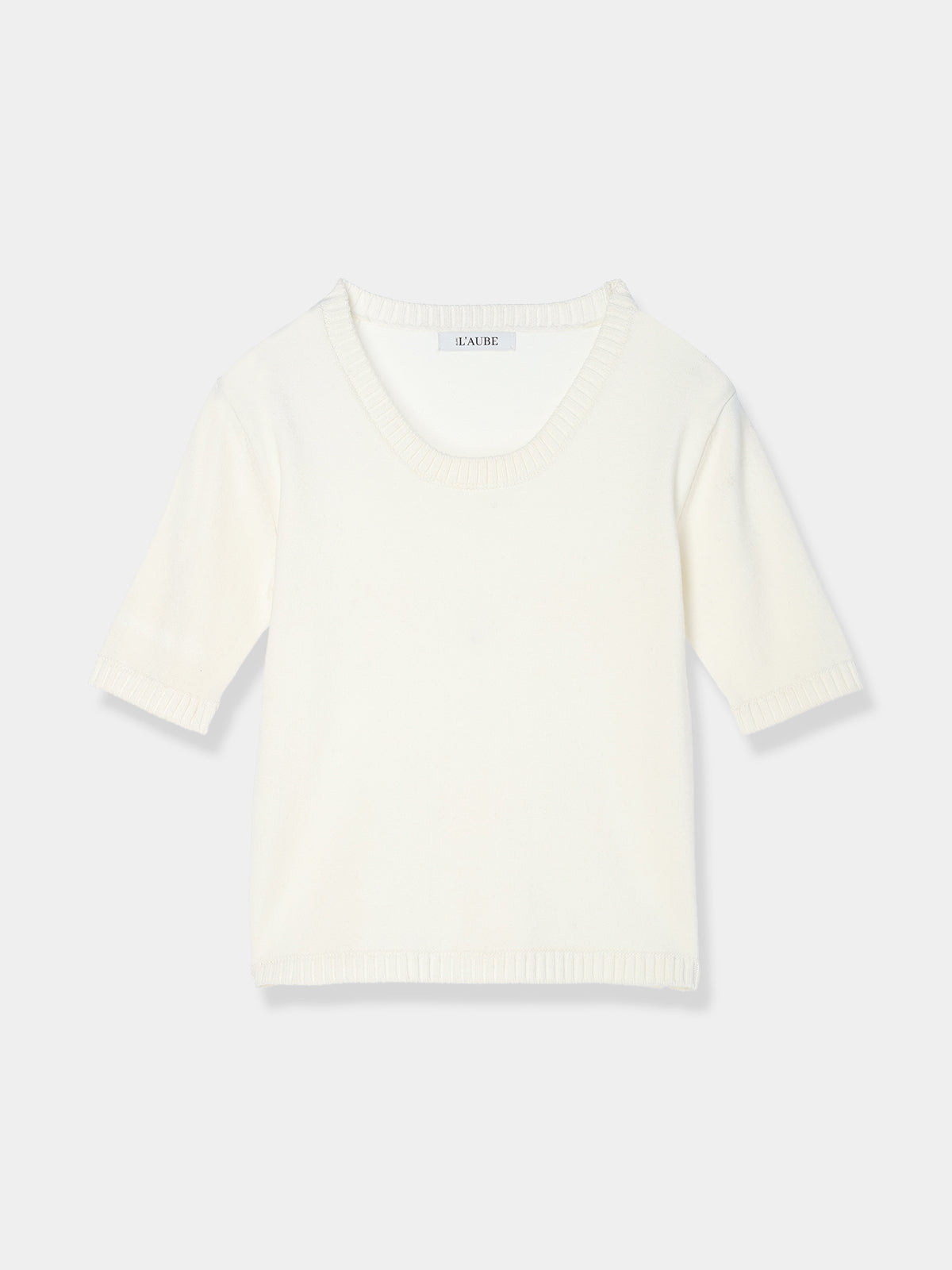 Crew neck Knit pullover – L'AUBE BLANC
