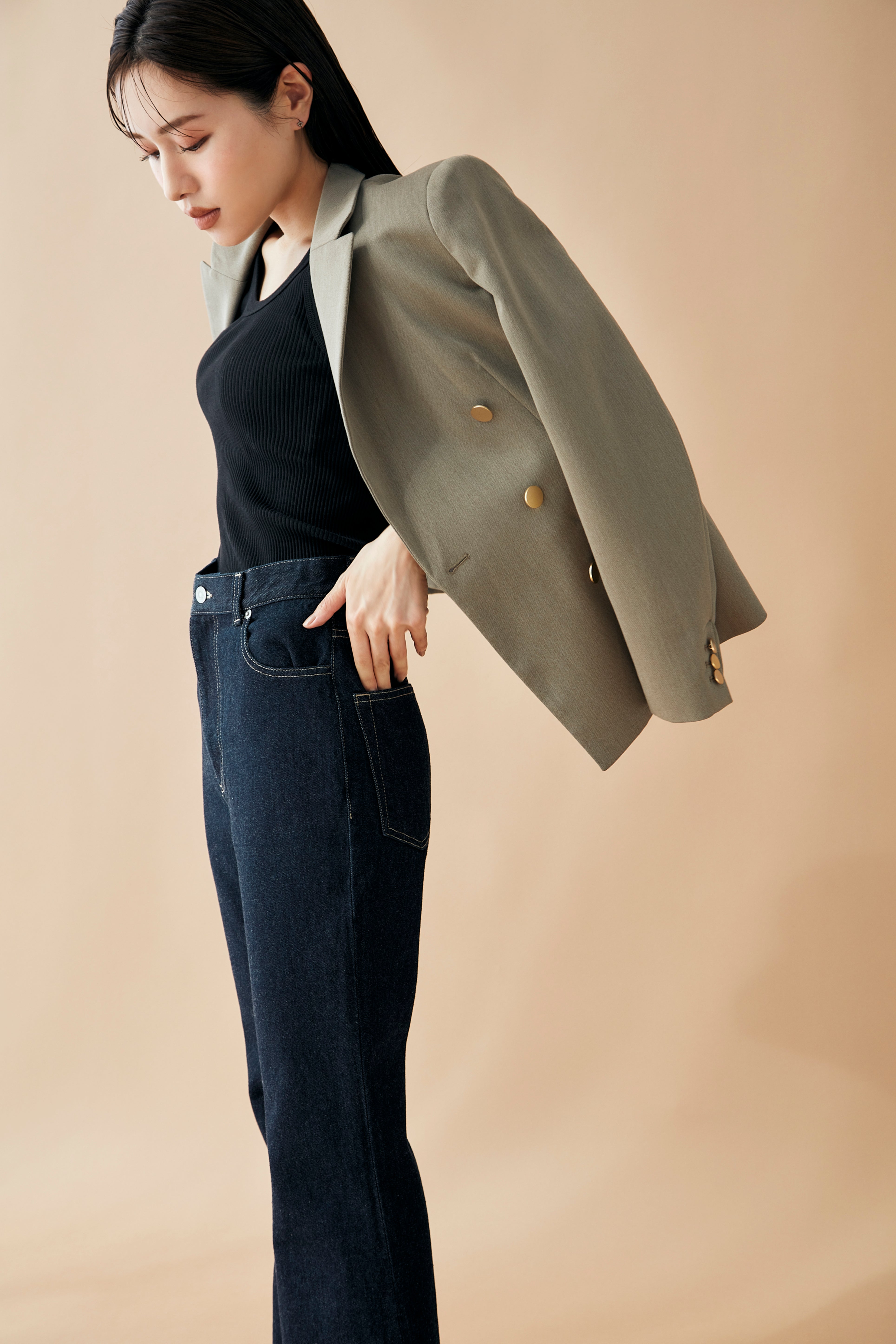 Double breasted Blazer – L'AUBE BLANC