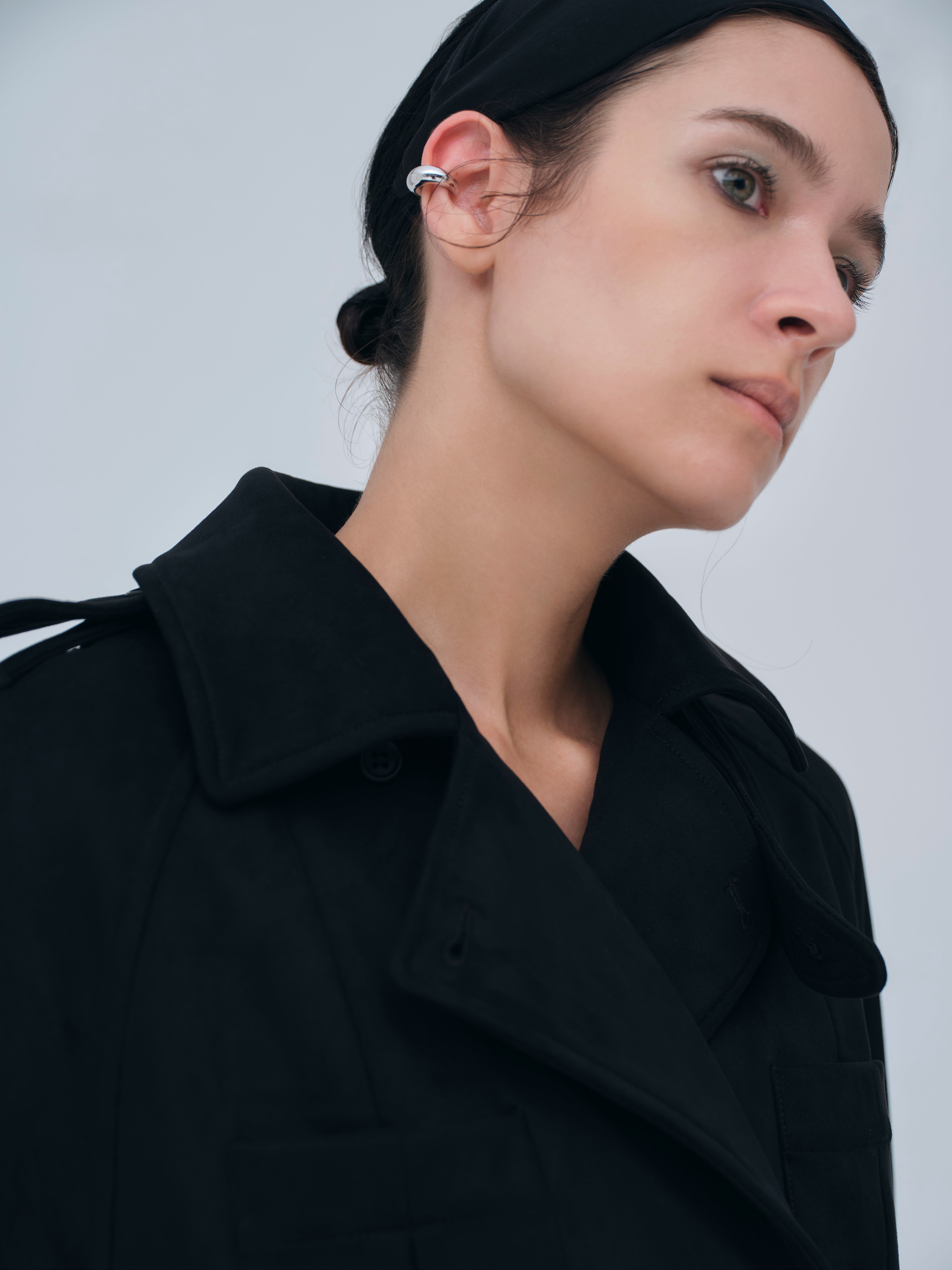 Cropped Suede Trench Coat – L'AUBE BLANC