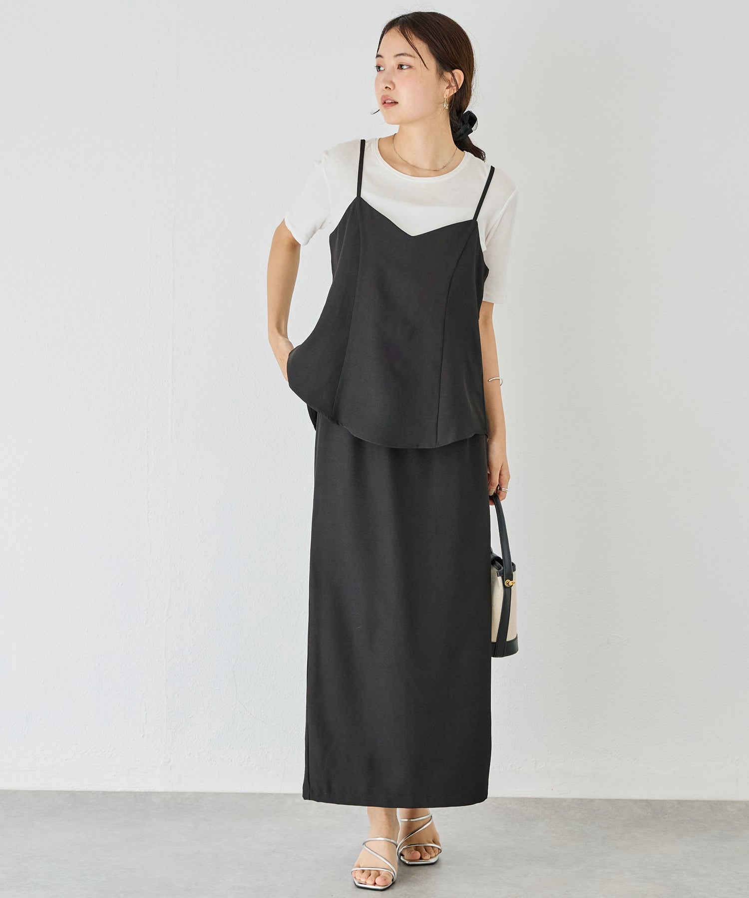 ビスチェスカートセットアップ | ラビアンジェ-⼤きいサイズのレディース服