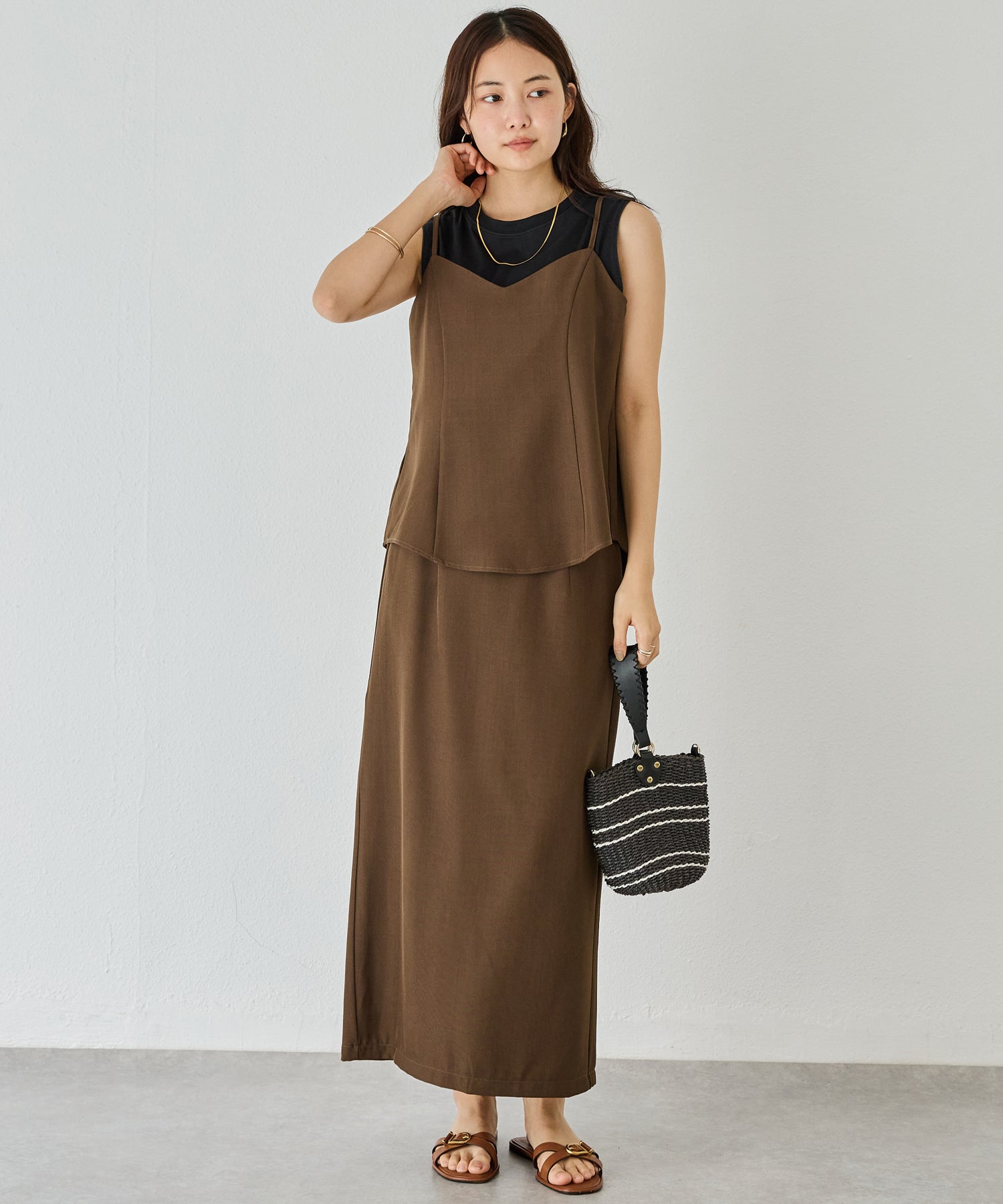 ビスチェスカートセットアップ | ラビアンジェ-⼤きいサイズのレディース服