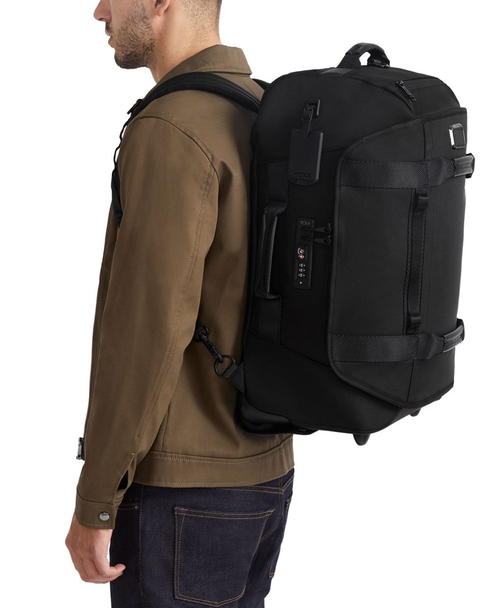 Tumi ALPHA BRAVO International 2 Wheeled Duffel Backpack Carry On 1466