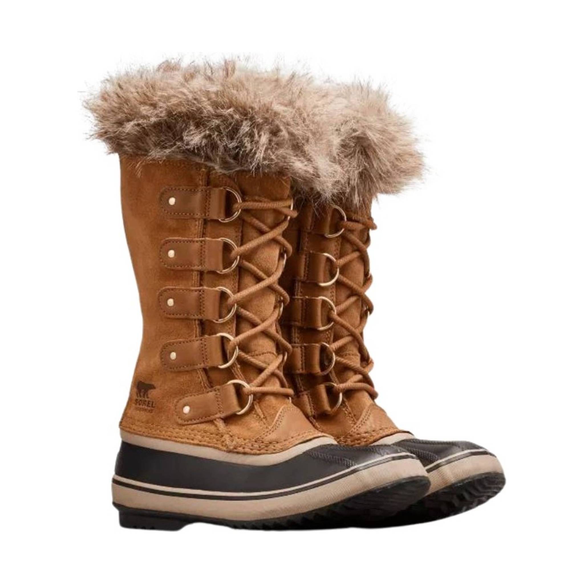 Sorel Women's Joan of Arctic Winter Boots- Camel Brown/Black