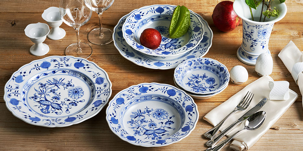 マイセン（Meissen） ブルーオニオン 800101／00206 リーフボウル 10