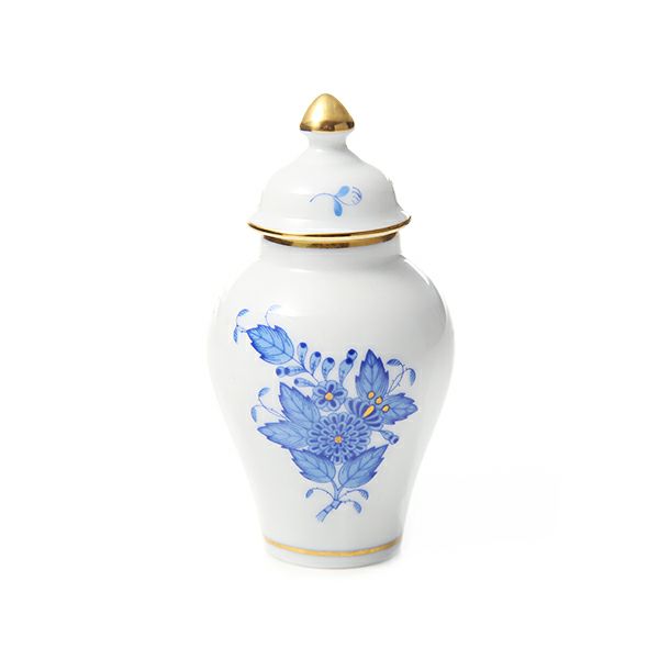 ヘレンド (HEREND) アポニーブルー 06574-0-15 ミニベース蓋付 9cm